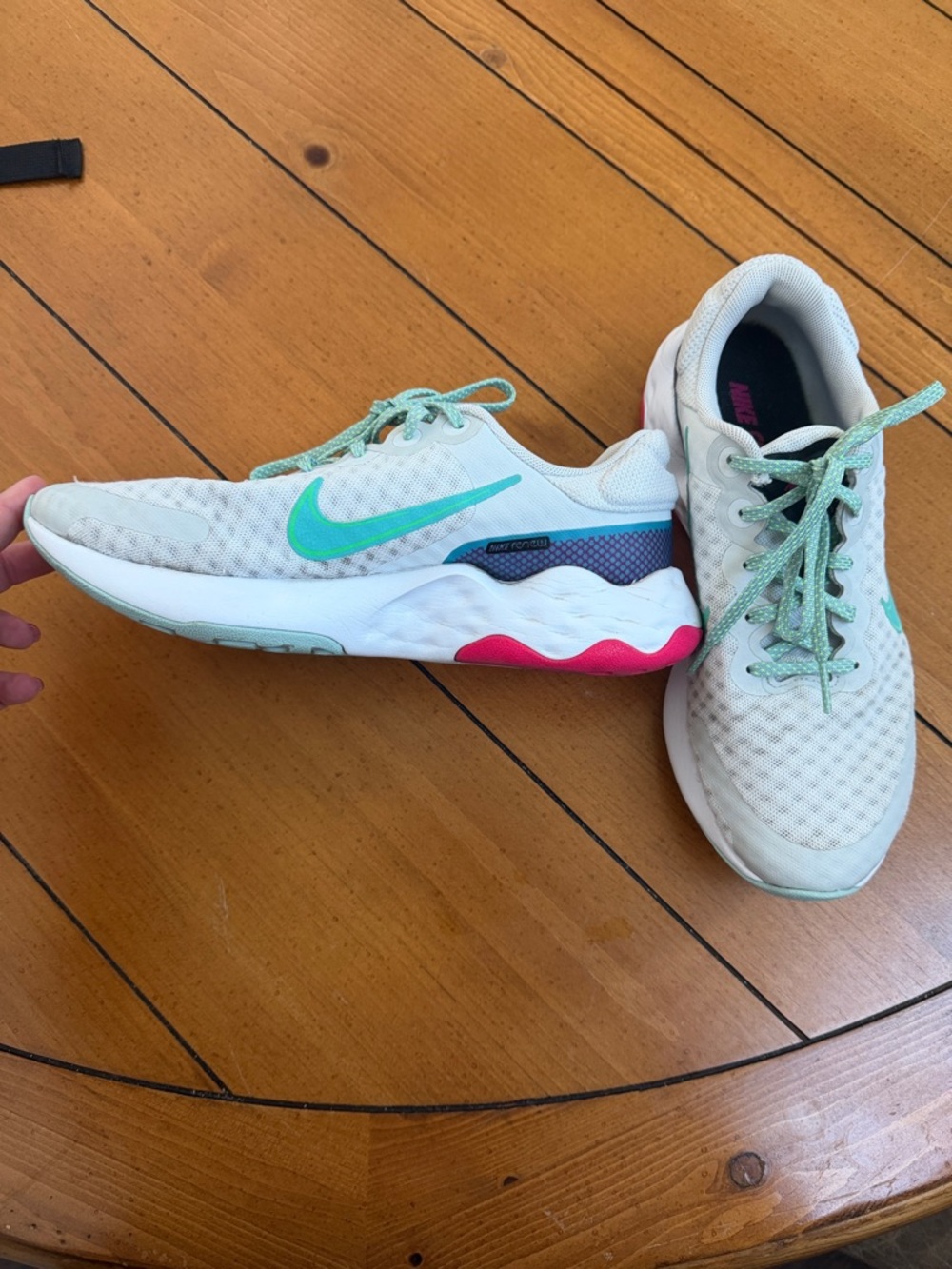 Nike Renew Run Sneakers | Gray & Teal | Women’s Athletic Shoes